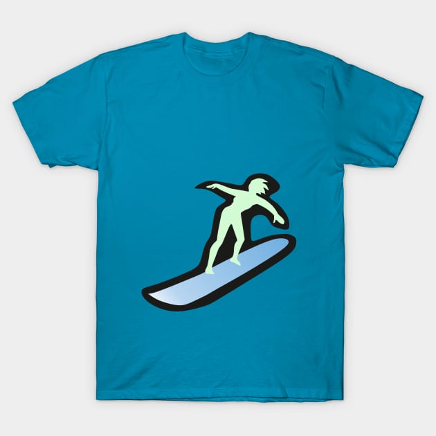 Surfer T-Shirt by mypointink